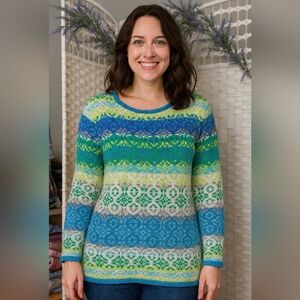 J. Jill Icelandic Fair Isle Sweater